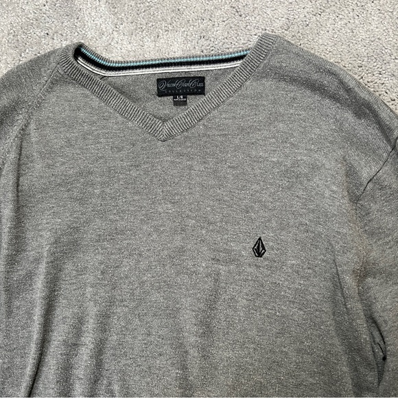 Men’s Volcom V neck sweater size large - Picture 4 of 5